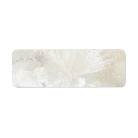 Aragonite en Quartz Etiket (Voorkant)