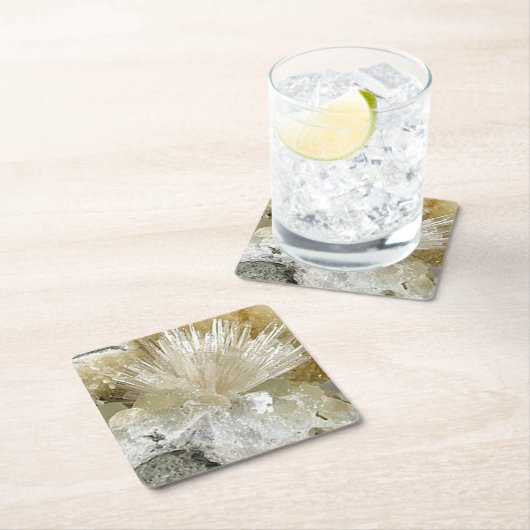 Aragonite en Quartz Kartonnen Onderzetters (Insitu)