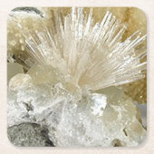 Aragonite en Quartz Kartonnen Onderzetters (Voorkant)