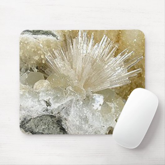 Aragonite en Quartz Muismat (Met muis)