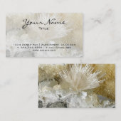 Aragonite en Quartz Visitekaartje (Voorkant / Achterkant)