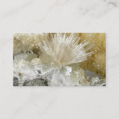 Aragonite en Quartz Visitekaartje (Achterkant)