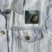 Aragorn en Ringwraiths Vierkante Button 5,1 Cm (In situ)