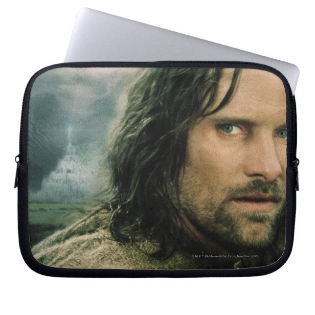 Aragorn gaat dicht laptop sleeve (Voorkant)
