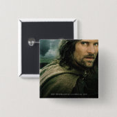 Aragorn gaat dicht vierkante button 5,1 cm (Voorkant /achterkant)
