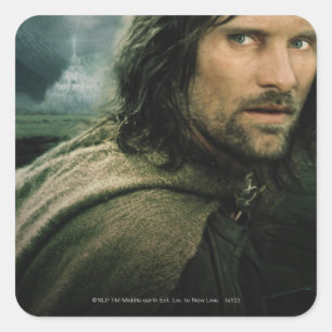 Aragorn gaat dicht vierkante sticker