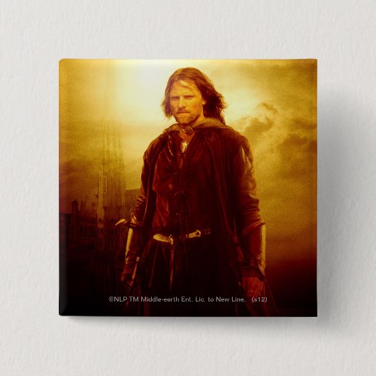 Aragorn Ggloing Vierkante Button 5,1 Cm (Voorkant)