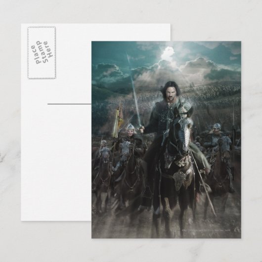 Aragorn Leading on Horse Briefkaart (Voorkant / Achterkant)