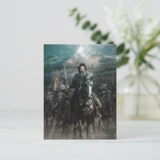 Aragorn Leading on Horse Briefkaart (Staand voorkant)