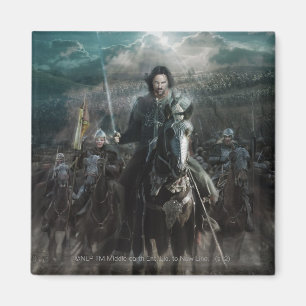Aragorn Leading on Horse Magneet