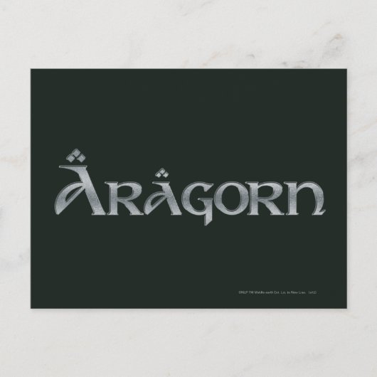 Aragorn logo briefkaart (Voorkant)