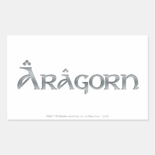 Aragorn logo rechthoekige sticker