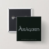 Aragorn logo vierkante button 5,1 cm (Voorkant /achterkant)