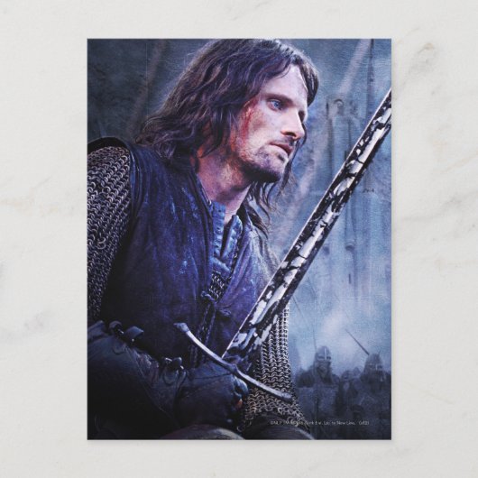 Aragorn met bloed briefkaart (Voorkant)