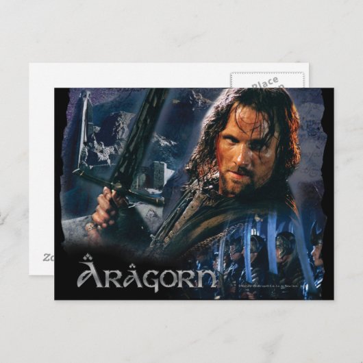 Aragorn met leger briefkaart (Voorkant / Achterkant)