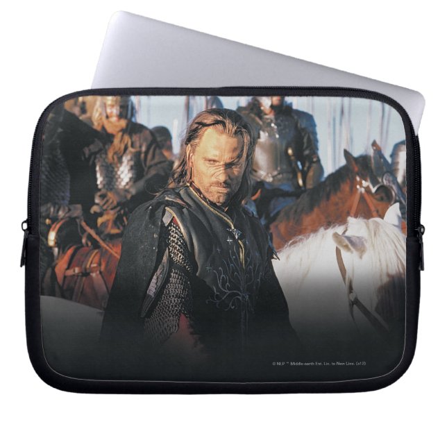 Aragorn op Horseback Laptop Sleeve (Voorkant)