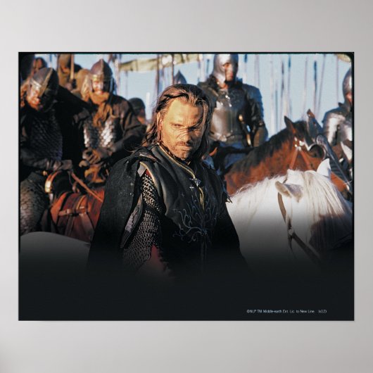 Aragorn op Horseback Poster (Voorkant)