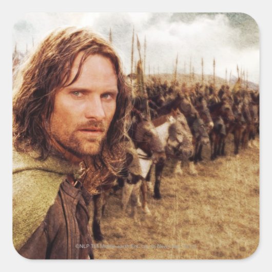 Aragorn Plus-lijn voor paarden Vierkante Sticker (Voorkant)