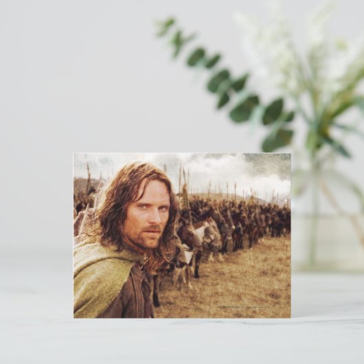 Aragorn Plus Line of Horses Briefkaart (Staand voorkant)