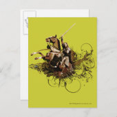 Aragorn Riding a Horse Vector Collage Briefkaart (Voorkant / Achterkant)