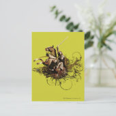 Aragorn Riding a Horse Vector Collage Briefkaart (Staand voorkant)