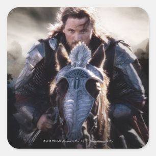 Aragorn Riding Horse Vierkante Sticker