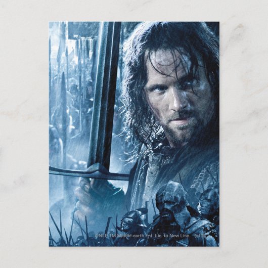Aragorn Versus Orcs Briefkaart (Voorkant)