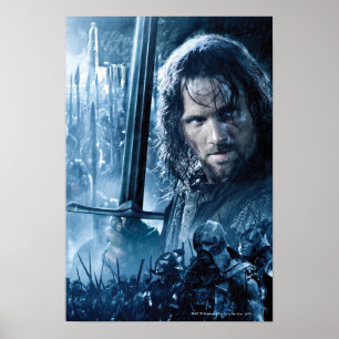 Aragorn Versus Orcs Poster