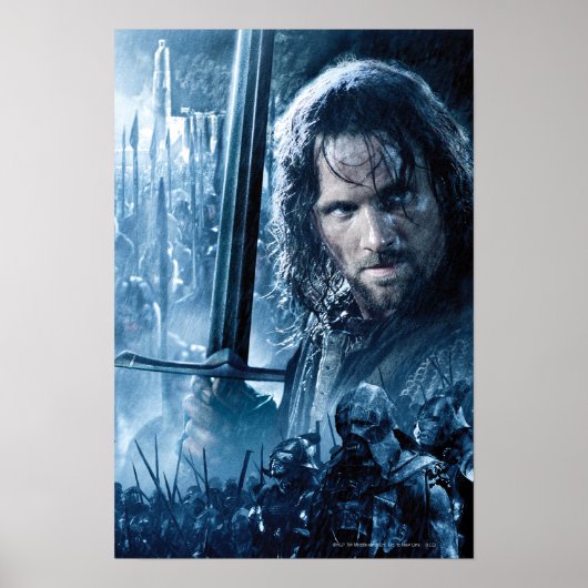 Aragorn Versus Orcs Poster (Voorkant)