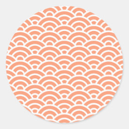 ARAISYU 49 Seigaiha Waves - Energetic Ver. Ronde Sticker