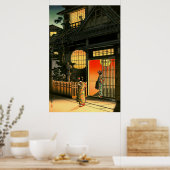 Araki Street in Yotsuya Tsuchiya Koitsu 1935 Poster (Keuken)