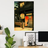 Araki Street in Yotsuya Tsuchiya Koitsu 1935 Poster (Thuiskantoor)