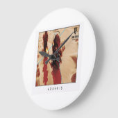 Arakkis Wall Clock, 25.4 cm Round Natural Wood Grote Klok (Hoek)