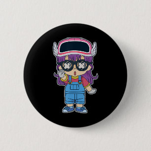 Arale Norimaki Dr. Slump Manga Anime Cartoon Lover Ronde Button 5,7 Cm