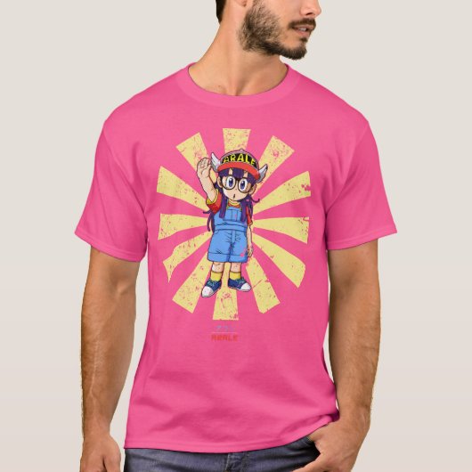 Arale Retro Japans Dr Slump T-shirt (Voorkant)