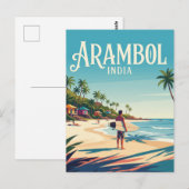Arambol Beach India Briefkaart (Voorkant / Achterkant)