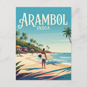 Arambol Beach India Briefkaart