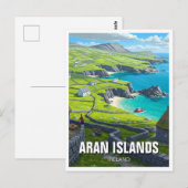 Aran-eilanden Ierland Reizen Briefkaart (Voorkant / Achterkant)