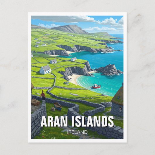 Aran-eilanden Ierland Reizen Briefkaart (Voorkant)