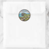 Aran-eilanden Ierland Ronde Sticker (Tas)