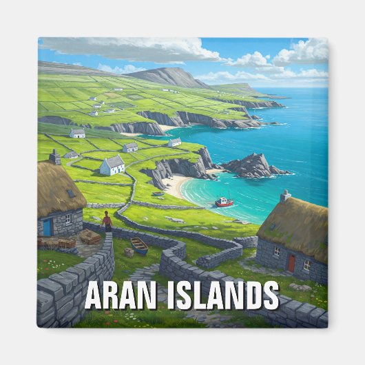 Aran Islands Ierland Reizen Magneet (Voorkant)