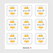 Arancello Mini Fles Label – 2 inch Vierkant (Vel)