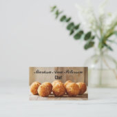 Arancini Italië Koken Chef gepersonaliseerd Visitekaartje (Staand voorkant)