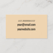 Arancini Italië Koken Chef gepersonaliseerd Visitekaartje (Achterkant)