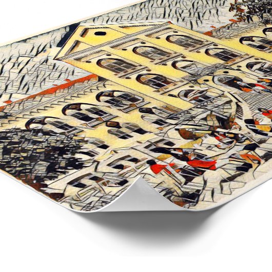 Arandjelovac, Servië, retro  Poster (Hoek)