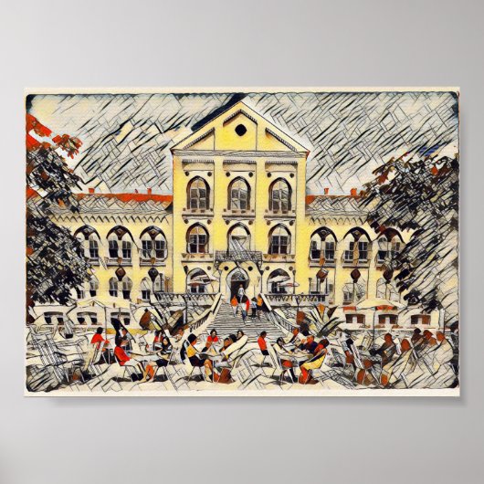 Arandjelovac, Servië, retro  Poster (Voorkant)