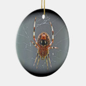 Araneus Orb Weaver Spider kerstversiering Keramisch Ornament (Rechts)