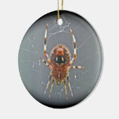 Araneus Orb Weaver Spider kerstversiering Keramisch Ornament (Links)