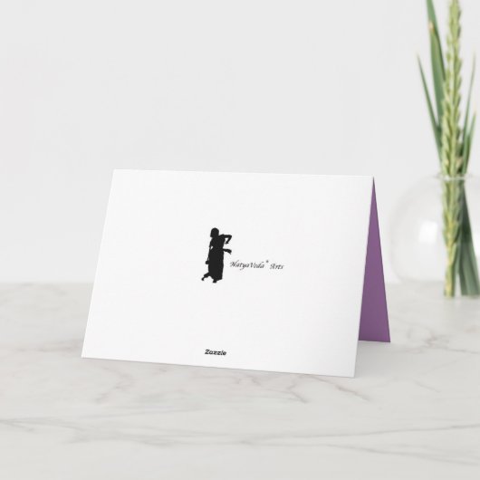 Arangetram felicitaties bedankkaart (Achterkant)