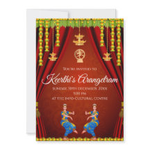 Arangetram uitnodiging & Arangetram ceremonie uitn